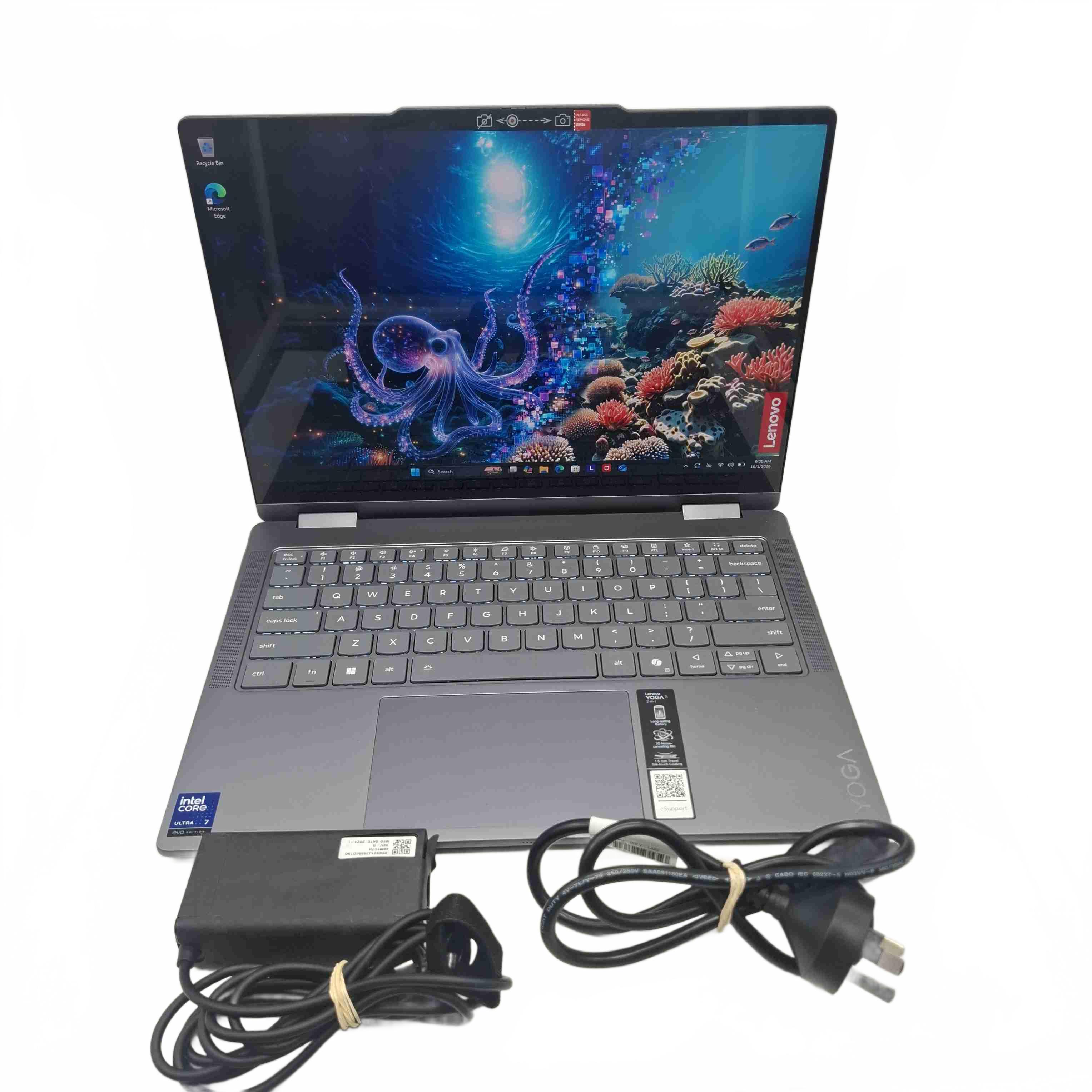 Lenovo Yoga 7 14ILL10 Laptop + Charger – Intel Core Ultra 7 258V, 32GB RAM, 954GB SSD  (WR 1431092)