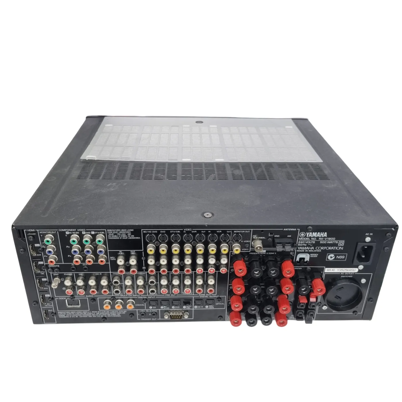 Yamaha Stereo Amplifier RX-V1800 + Remote & Power Cord (WR)