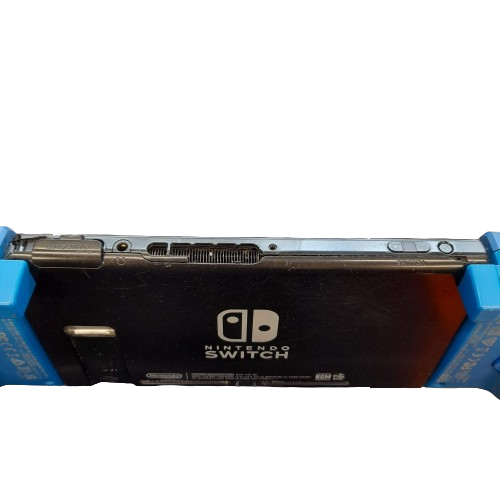 Nintendo Switch Console – No Charger or Dock – With MegaMan Comfort Grip Joy-Con Attachments – Condition as Pictured