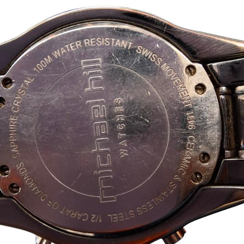 Michael Hill Diamond Chronograph Stainless Steel Watch (JN)