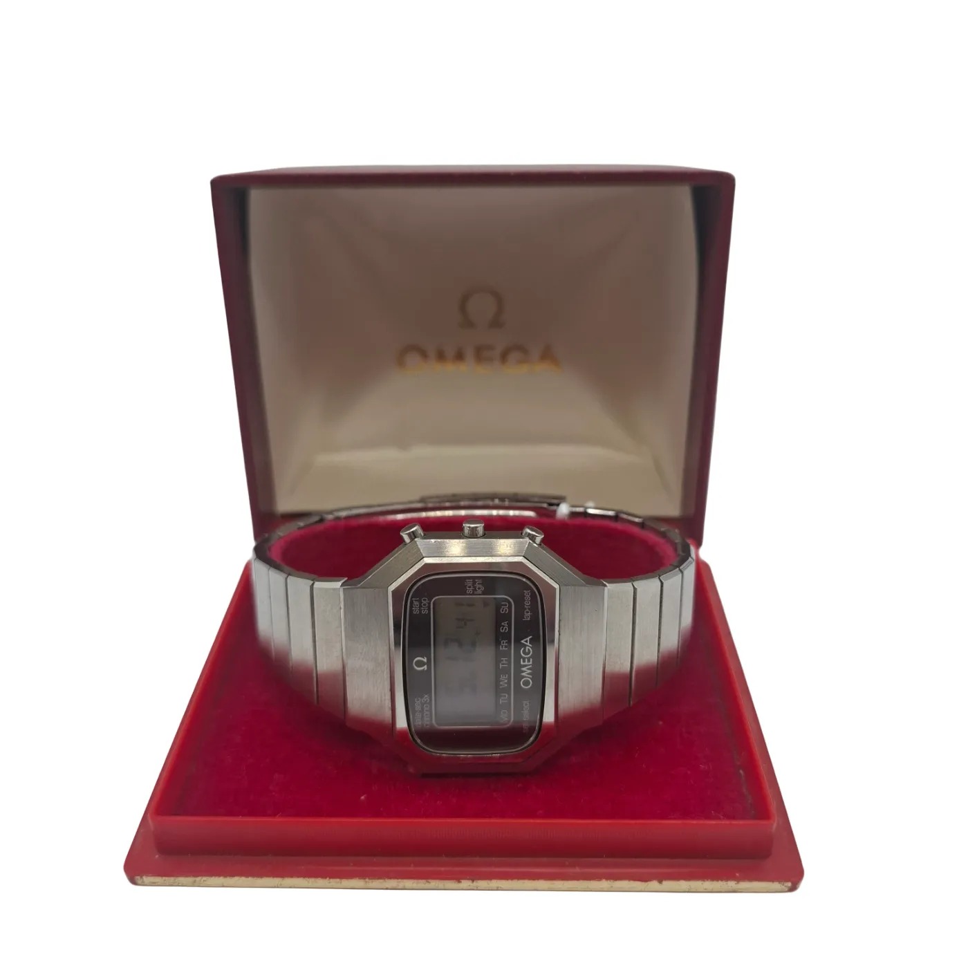 Omega Seamaster 1620 Digital Silver Steel Band Watch (WR 1415817)
