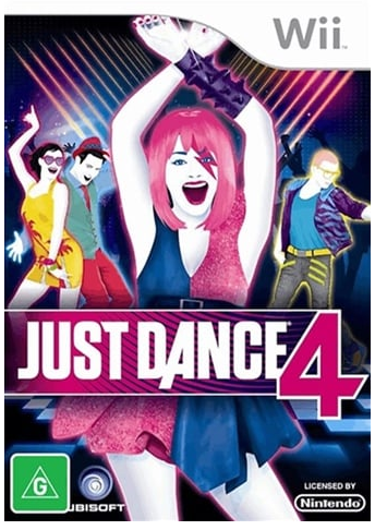 Just Dance 4 Nintendo Wii Good Condition with Case and Manual (LN)