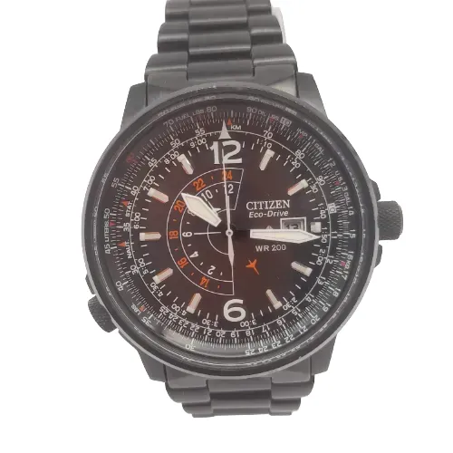 Citizen Nighthawk Eco-Drive Watch With Box, Manual & Tag – Ref: BJ7019-62E