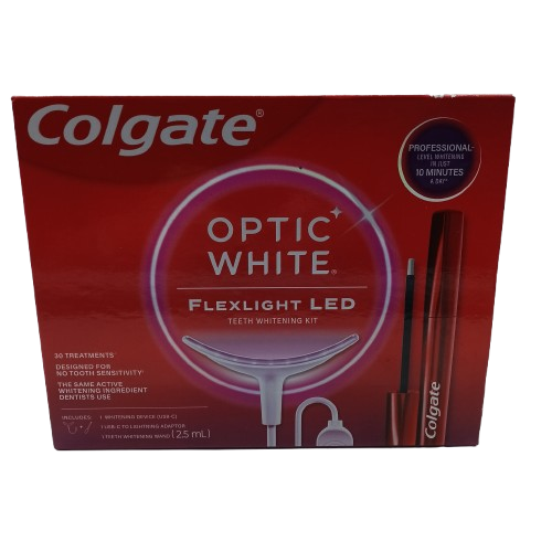 Colgate Optic White ComfortFit LED Teeth Whitening Kit 30 Treatment White (1424631) (CP)
