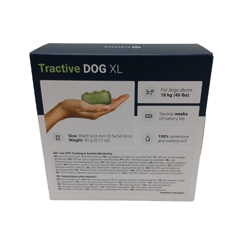 Tractive Dog XL GSP Tracker Green (TG4XL) + Box + Manual + Cord – Second Hand Item Great Condition (1388233 WR)
