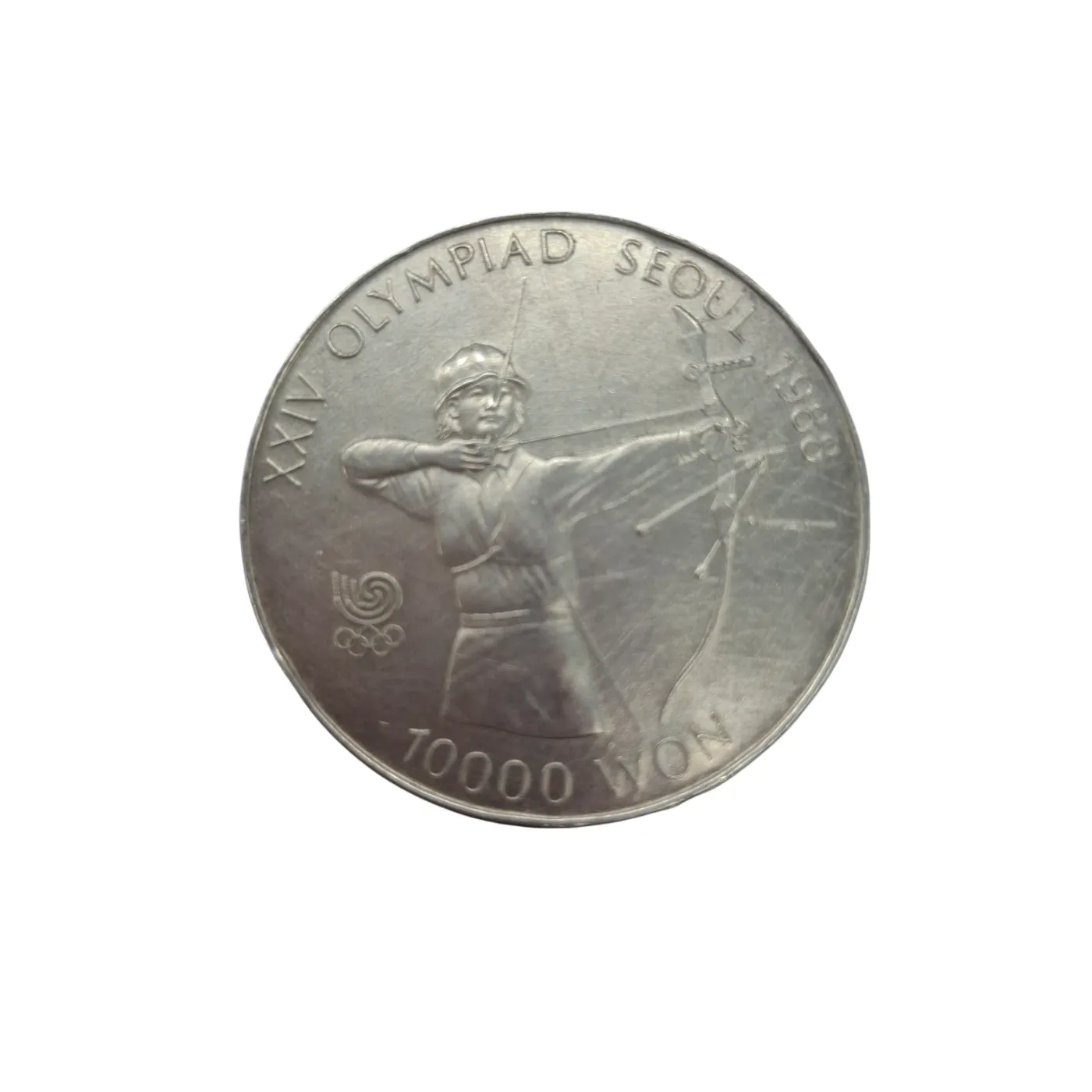 Seoul 1988 XXIV Olympiad 10000 Won Silver Coin (WR 1418351)