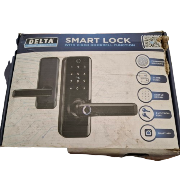 Delta Smart Lock Door Handle/Lock Black (JN)