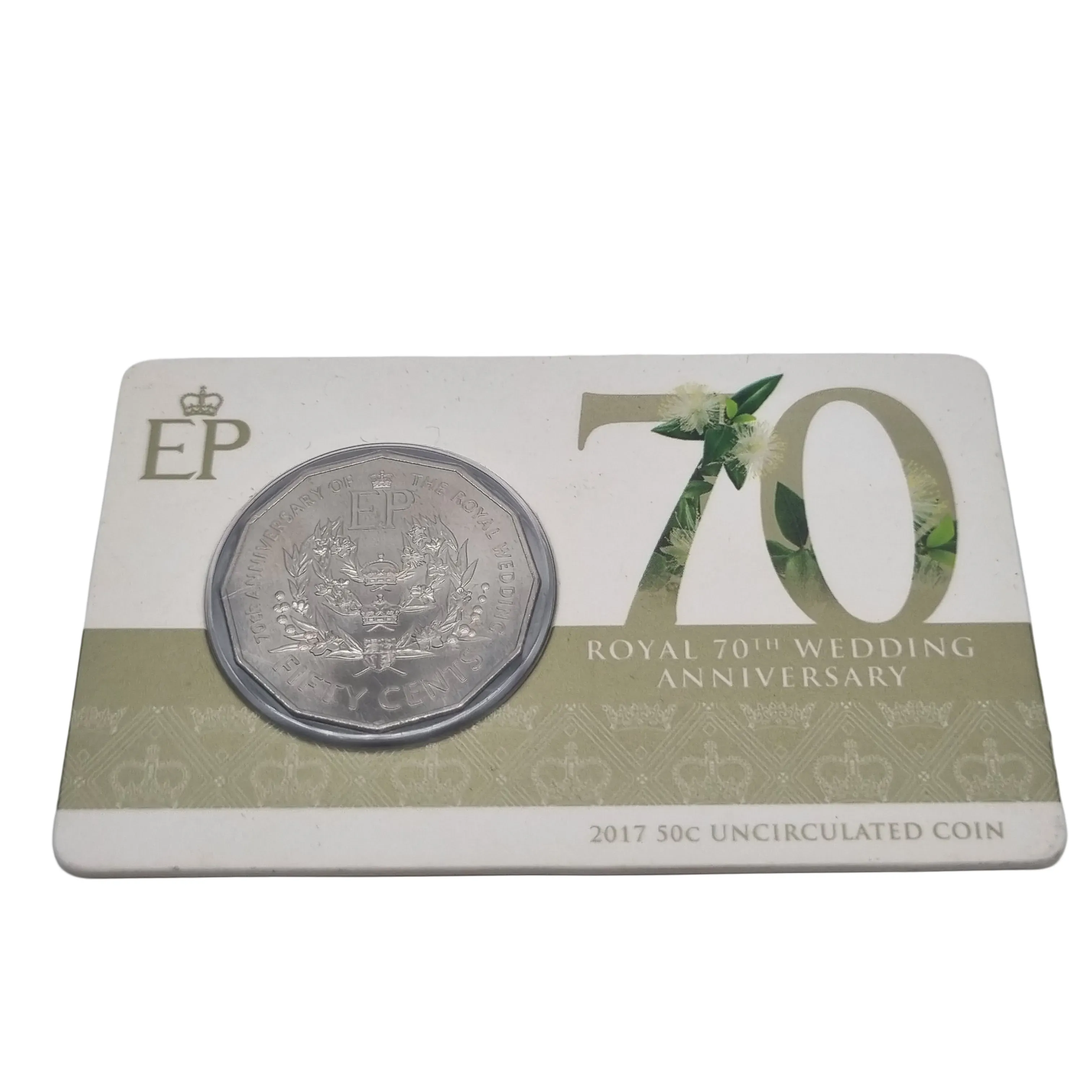 2017 Fifty Cent Royal Wedding 70th Anniversary (50c) Uncirculated Australian Decimal Coin