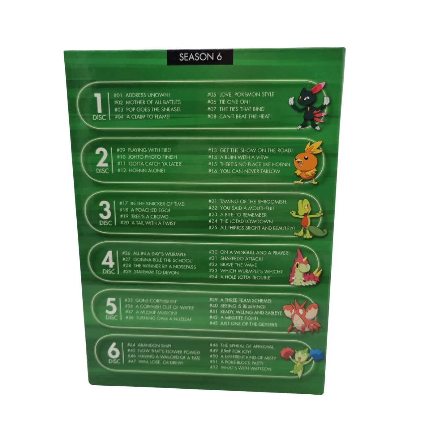 The Pokémon Company 6-Disc Set – Pokémon Advanced Sea Green (Season 6, Region 4) (WR)