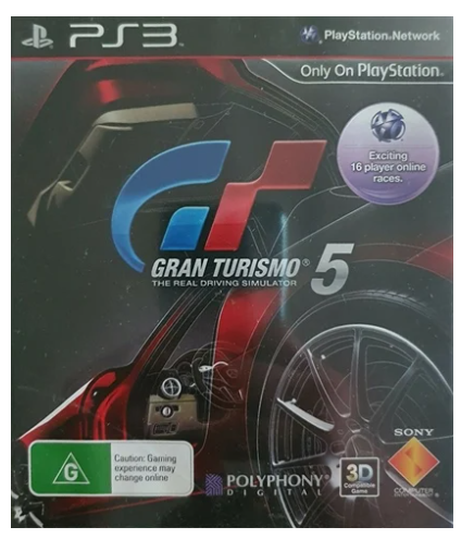 Sony PS3 Game Gran Turismo 5 with manual – good condition