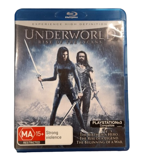 Underworld: Rise Of The Lycans (2009) Bluray, Excellent Condition With Case