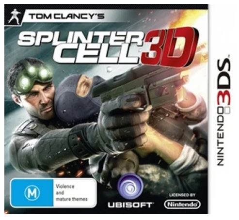 Nintendo 3DS Tom Clancy’s Splinter Cell 3D, Good Condition, CARTRIDGE ONLY NO CASE OR MANUAL