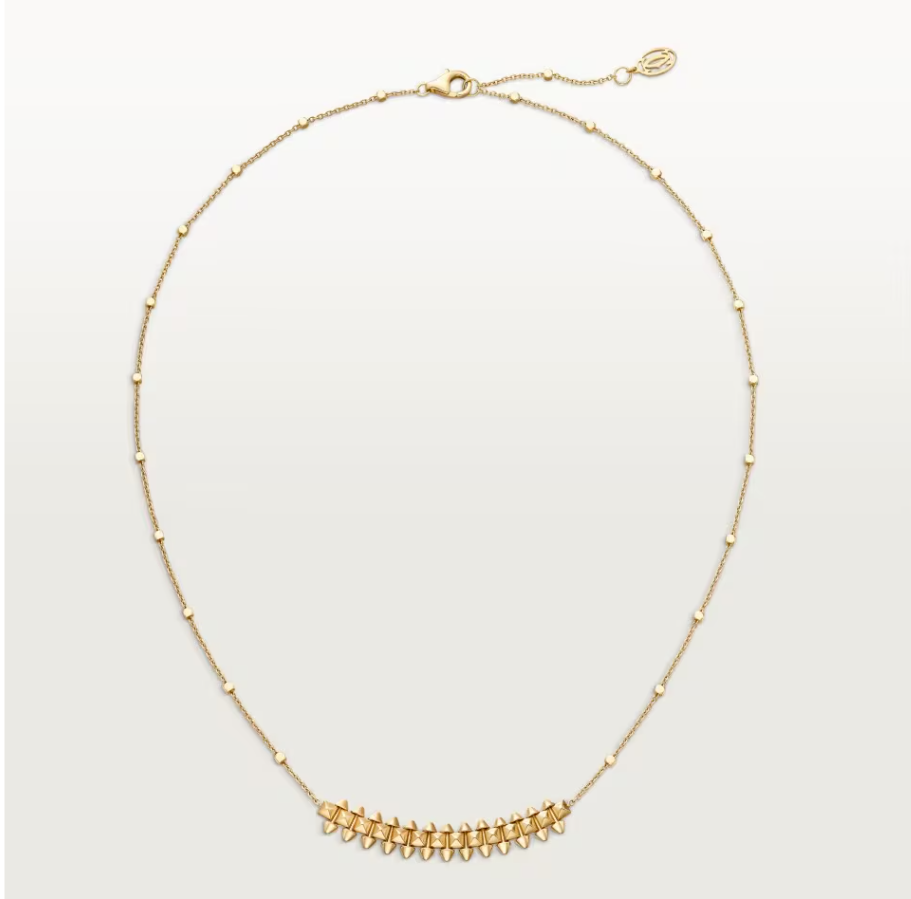 Ladies 18ct Yellow Gold Clash De Cartier Small Chain Necklace 7.8gms (1422355) (NA)