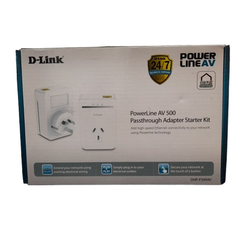 D-Link DHP-P309AV PowerLine AV Passthrough Adapter Kit (MR)