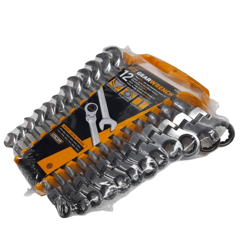 GearWrench 12-Piece Flex Head Ratcheting Wrench Spanner Set