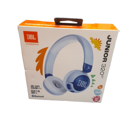 JBL Junior 320BT Wireless Bluetooth On-Ear Headphones Blue (LN)
