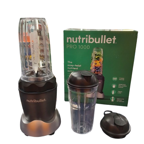 Nutribullet Pro 1000 With 2x Travel Cups With Lids In Box (NA)