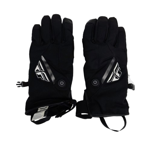Fly MX24 Title Heated Gloves Size L with Accessories Like New