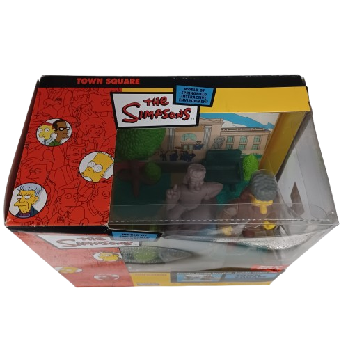 The Simpsons Town Square Interactive Environment Diorama In Box (LE)