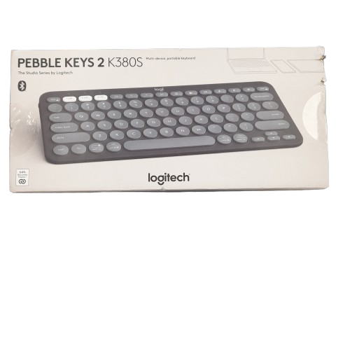 Logitech Pebble Keys 2 K380S Wireless Bluetooth Keyboard Black  (LN)