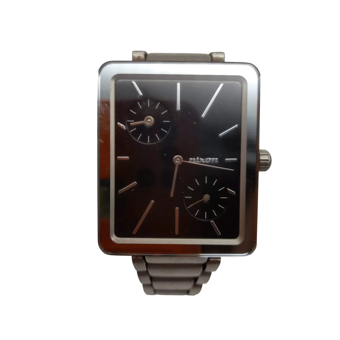 Nixon Dual Delight The Ivy Silver Stainless Steel Analogue Watch (WL1417375)