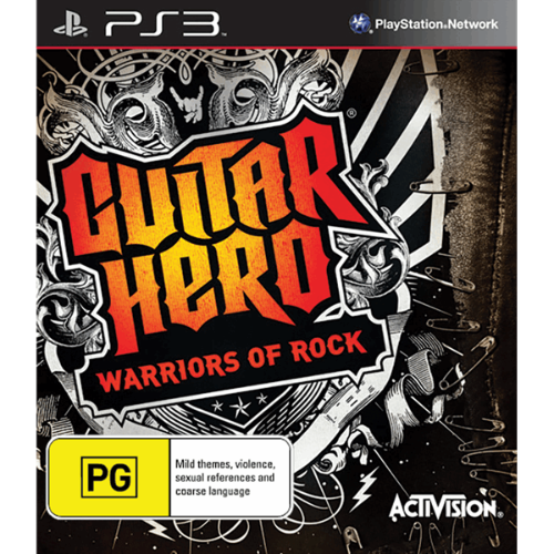 Guitar Hero Warriors of Rock Playstation 3 W/Case + Manual – (NA-1382467)