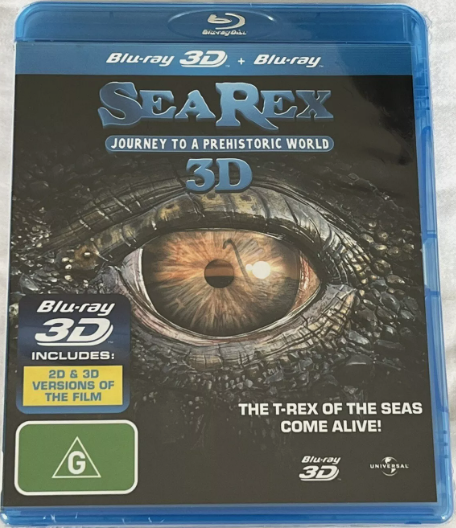 Sea Rex Journey To A Prehistoric World 2D/3D Bluray Good Condition
