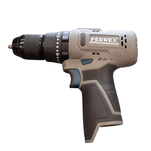 Ferrex Impact Drill F-CCD12 With 2 Batteries And Charger Like New In Box