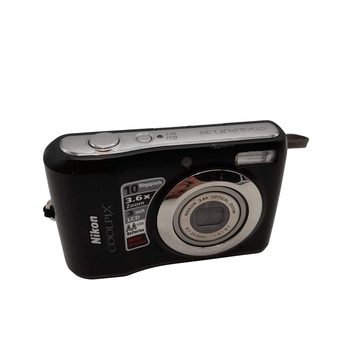 Nikon Digital Camera Coolpix L20 + Box + Manual + USB (WL 1418529)