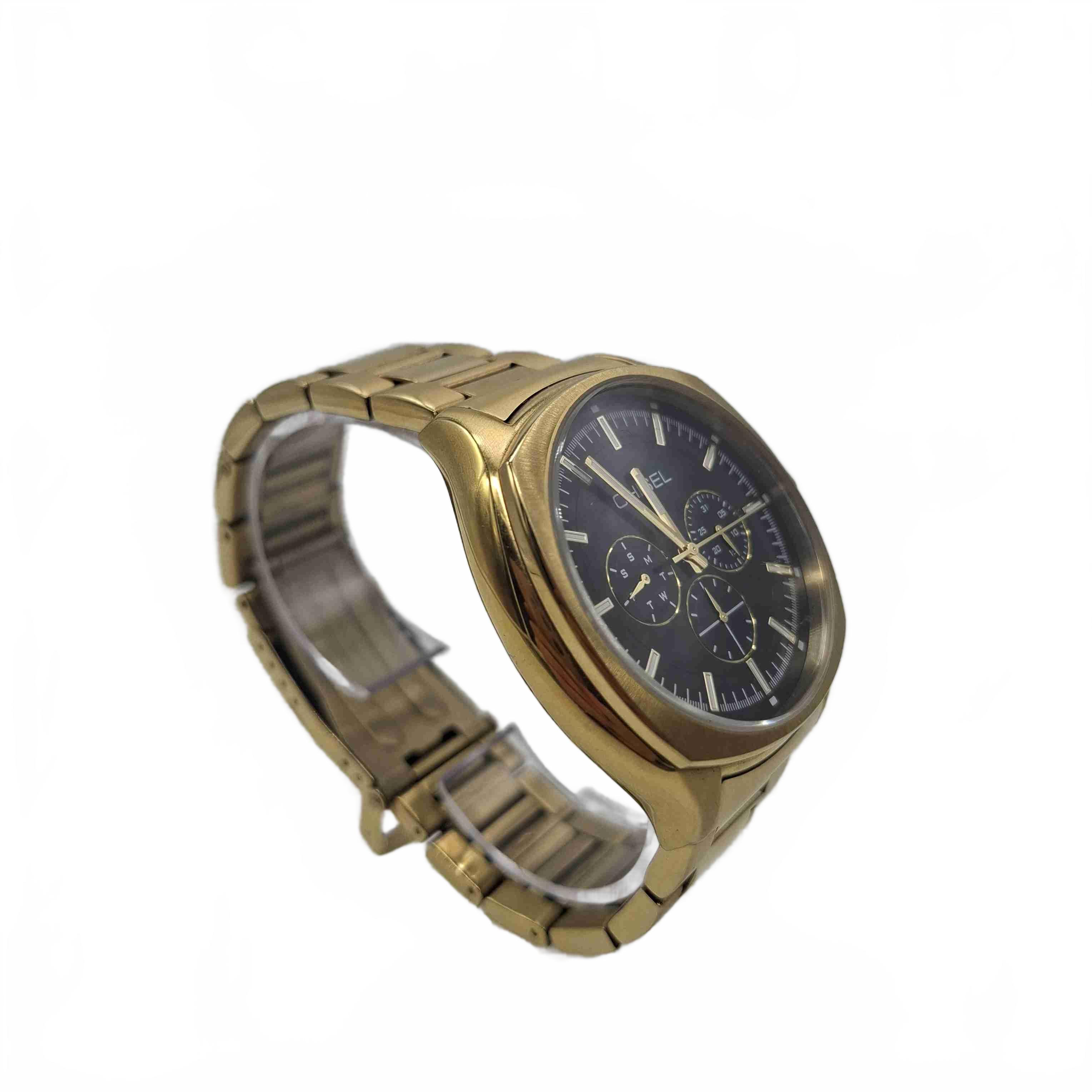 Chisel Mens Gold Stainless Steel Analog Watch (1432498)