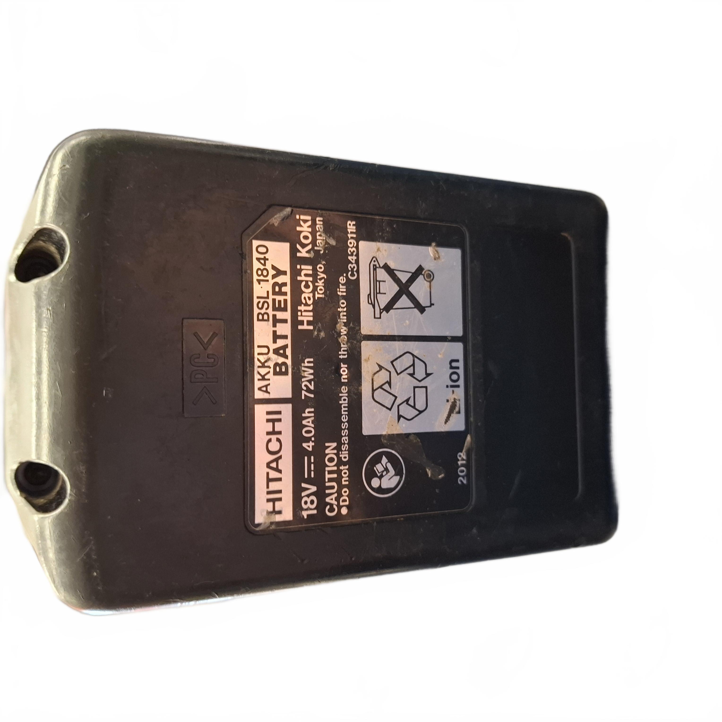 Hitachi BSL 1840 18V 4Ah Slide-On Lithium-Ion Battery (JN)