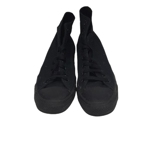 Converse Chuck Taylor All Star High-Top Sneakers Black Monochrome Unisex Men’s Size 9/Woman’s Size 11 (M3310C) (MR)