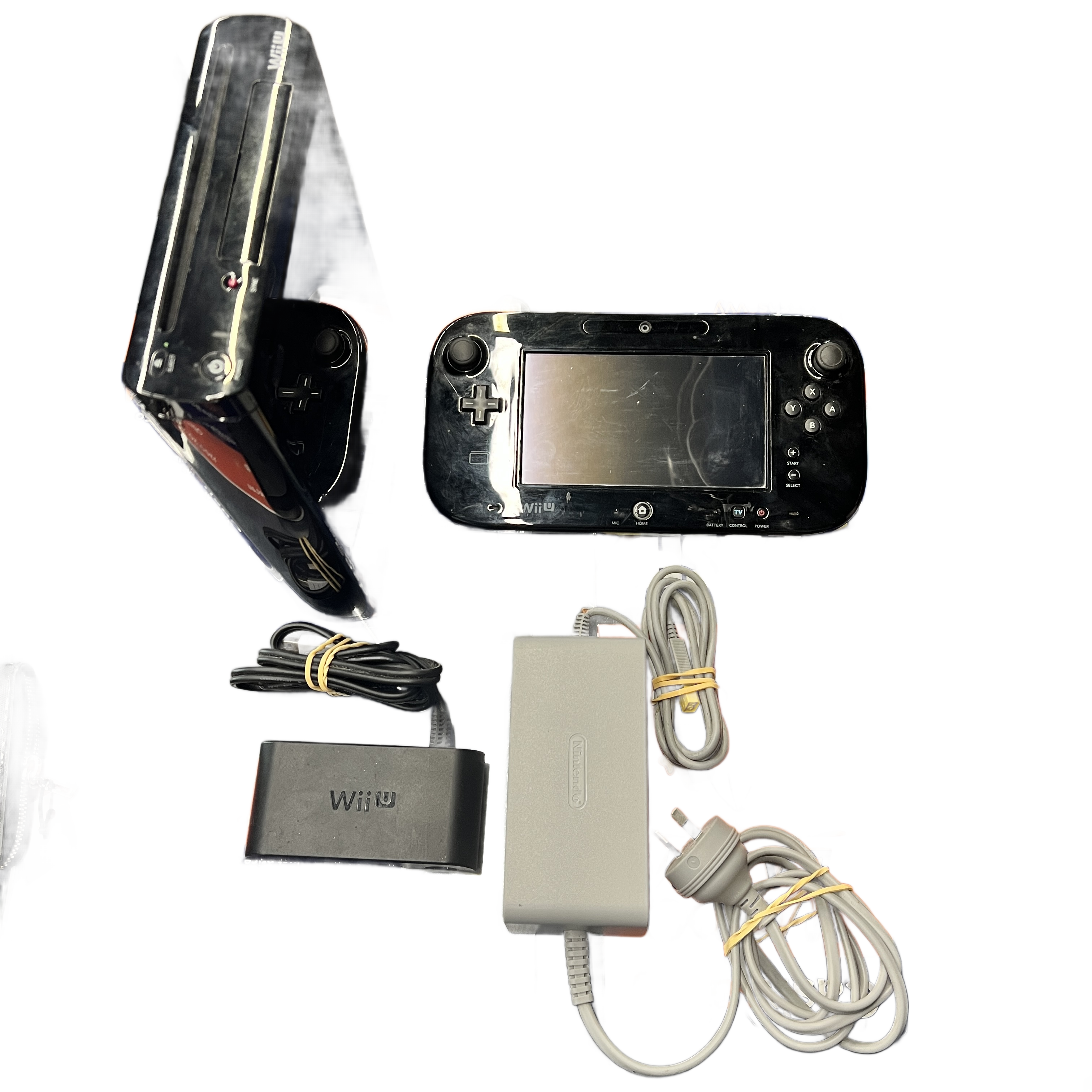 Nintendo Wii U Black With Power Adapter (MK)