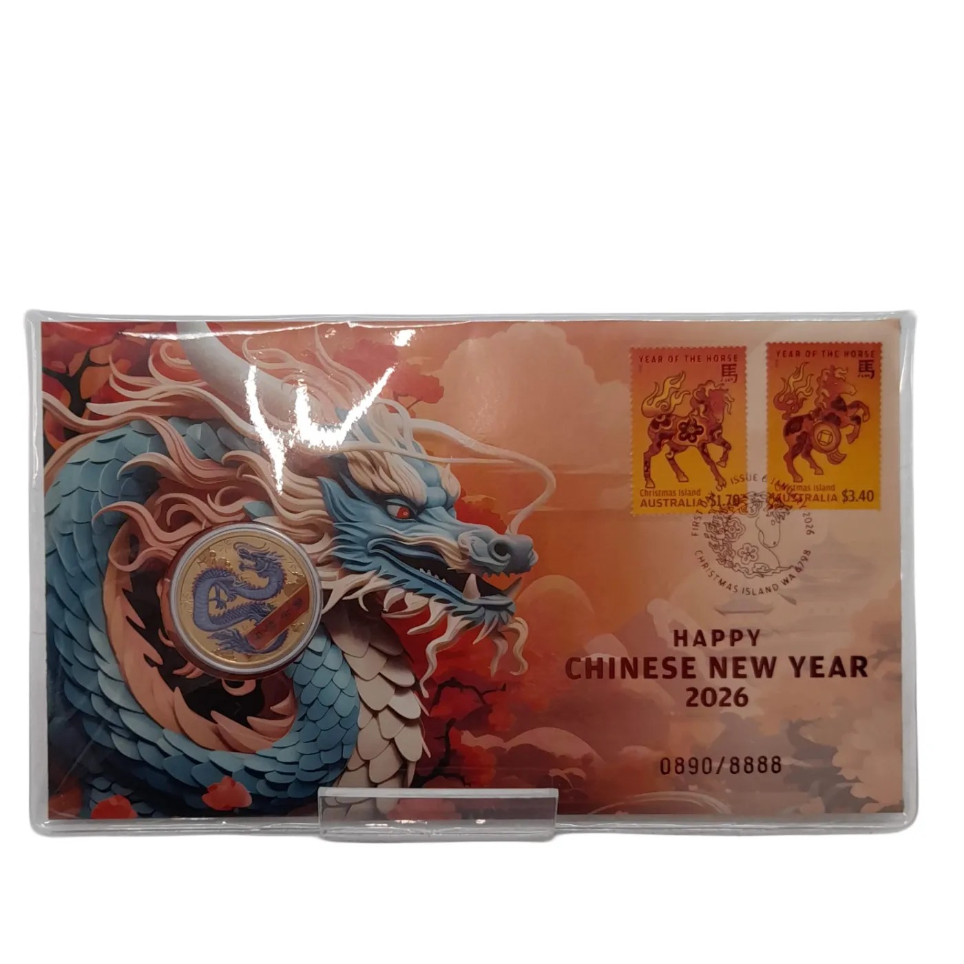 Happy Chinese New Year 20 Coin 0890/8888 (WL 1404231)