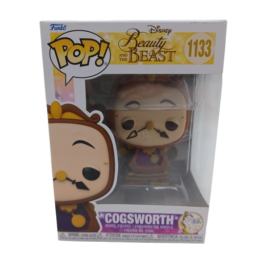 Funko Pop! Vinyl Beauty + The Beast 30th Anniversary #1133 Cogsworth Very Good Condition With Box (LE 1351786)