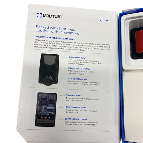 Kapture KPT-782 Black Dash Cam (NG)