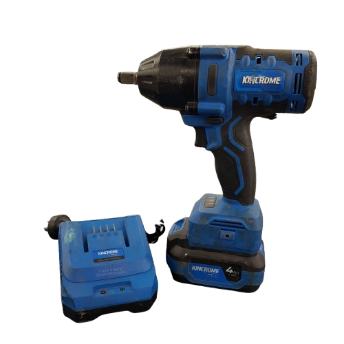 Kincrome 18V Brushless 1/2″ Mid-Torque Impact Wrench Kit With 4.0Ah Battery And Charger *Second Hand Item*(MR)