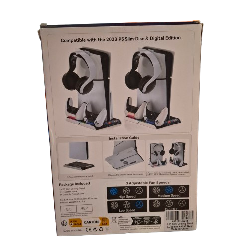PS5 Slim Cooling Stand with Controller Charger (AU18 KO-P5333) (JN)