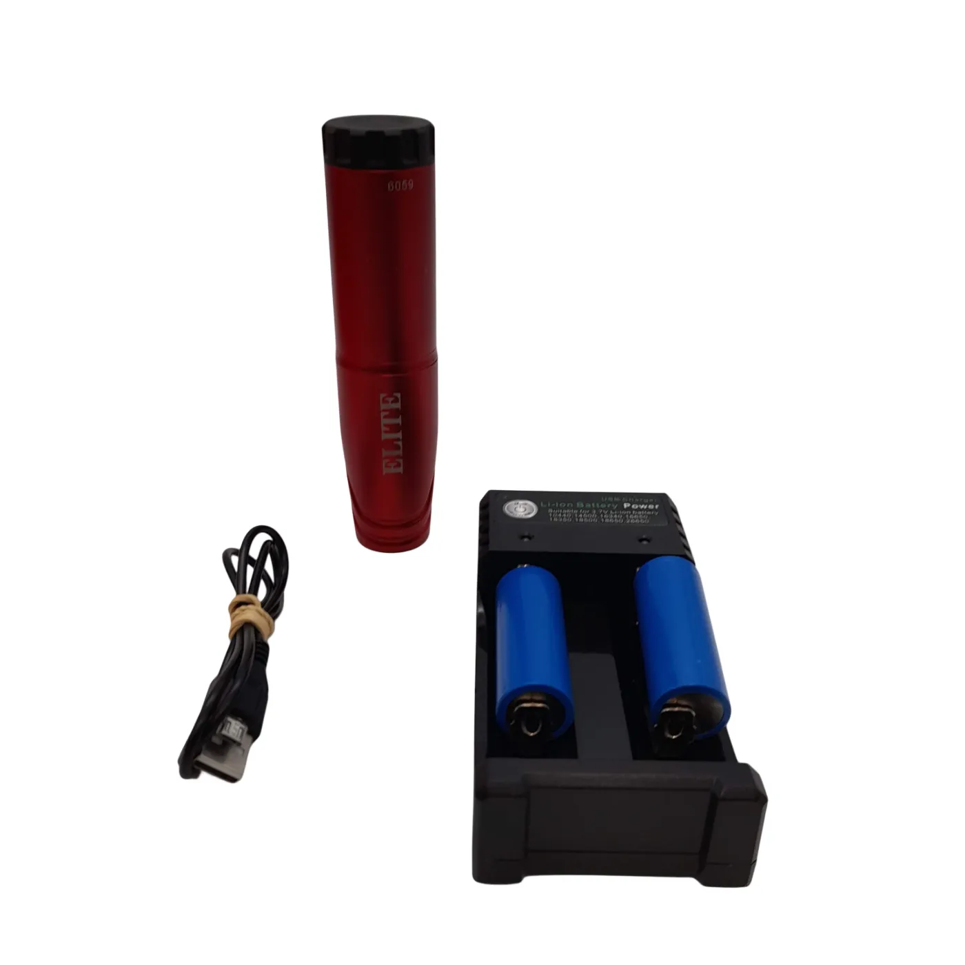 Elite Tattoo Gun 6059 + Batteries & Charger (WR 1363610)