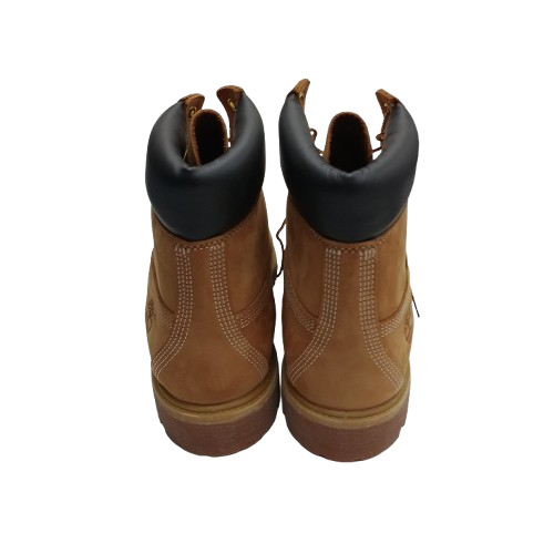 Men’s Timberland Premium 6in Waterproof Boots, US Size 12/UK Size 11.5, Wheat Nubuck Colour, Like New With Box (NA 1361252)