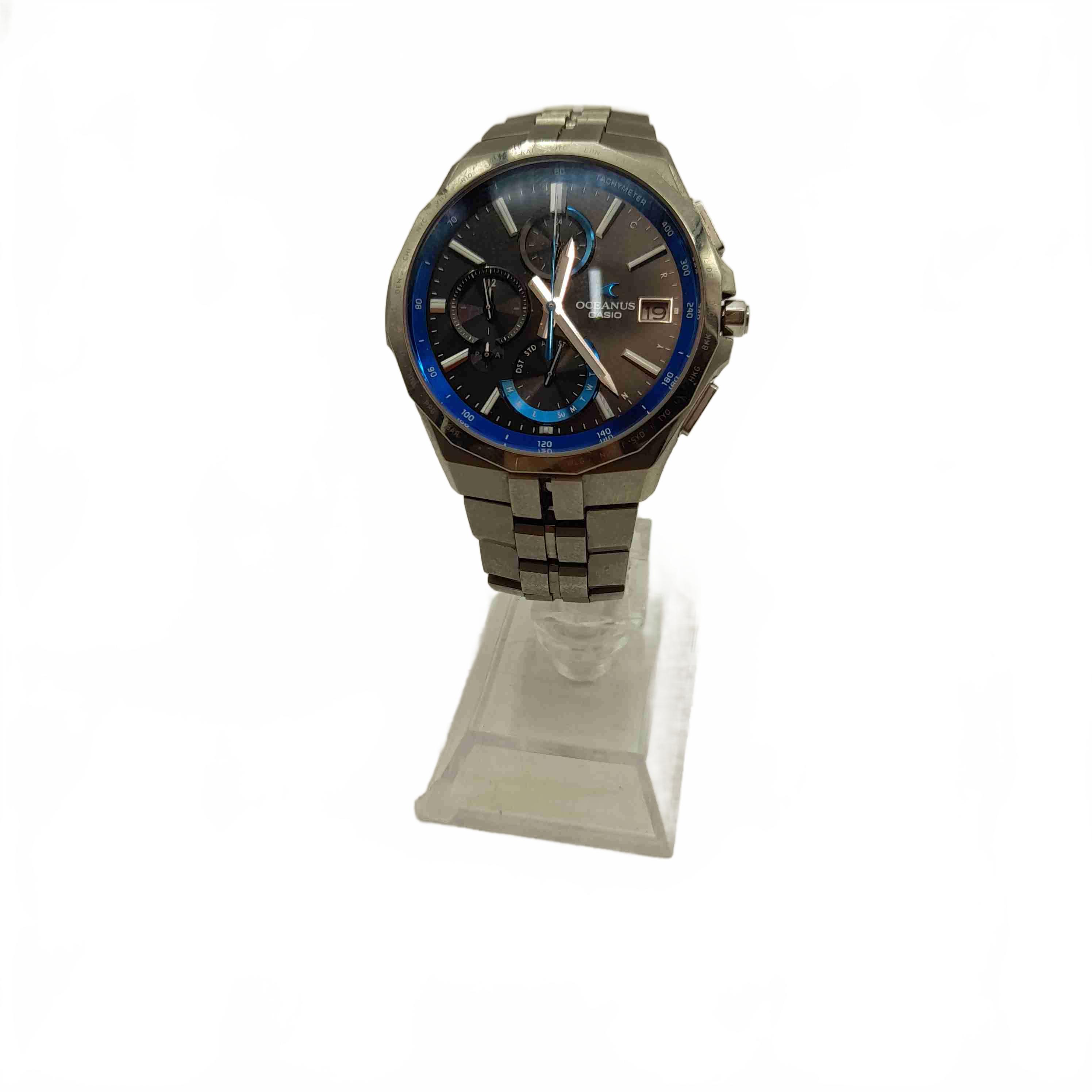 Casio Oceanus OCW-S5000 Manta Silver Blue Watch (WL 1430260)