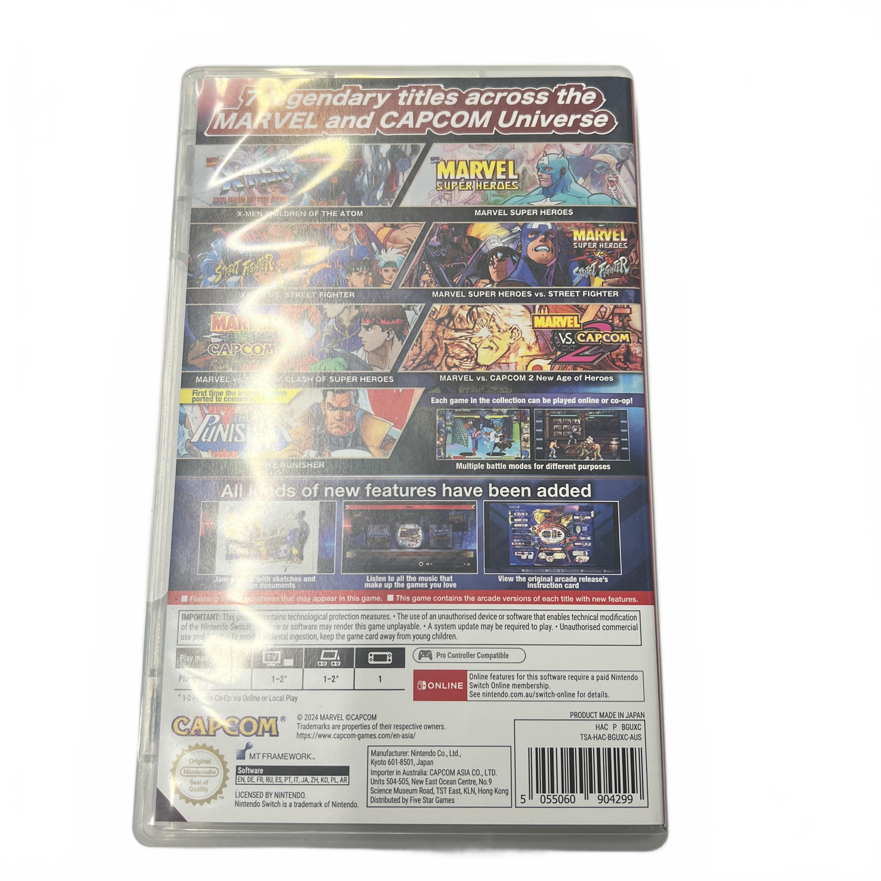 Marvel Vs Capcom Fighting Collection Arcade Classics Nintendo Switch (MK)