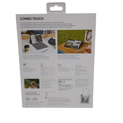 Logitech Combo Touch for iPad Air 11-inch (M2 & M3) and iPad Air (5th gen – 2022) Keyboard Case Like New (JN)
