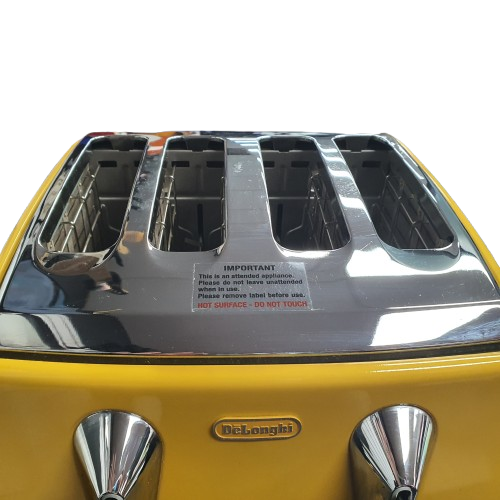 DeLonghi Icona Capitals 4-Slice Toaster New York Yellow (CTOC4003.Y) (MR)