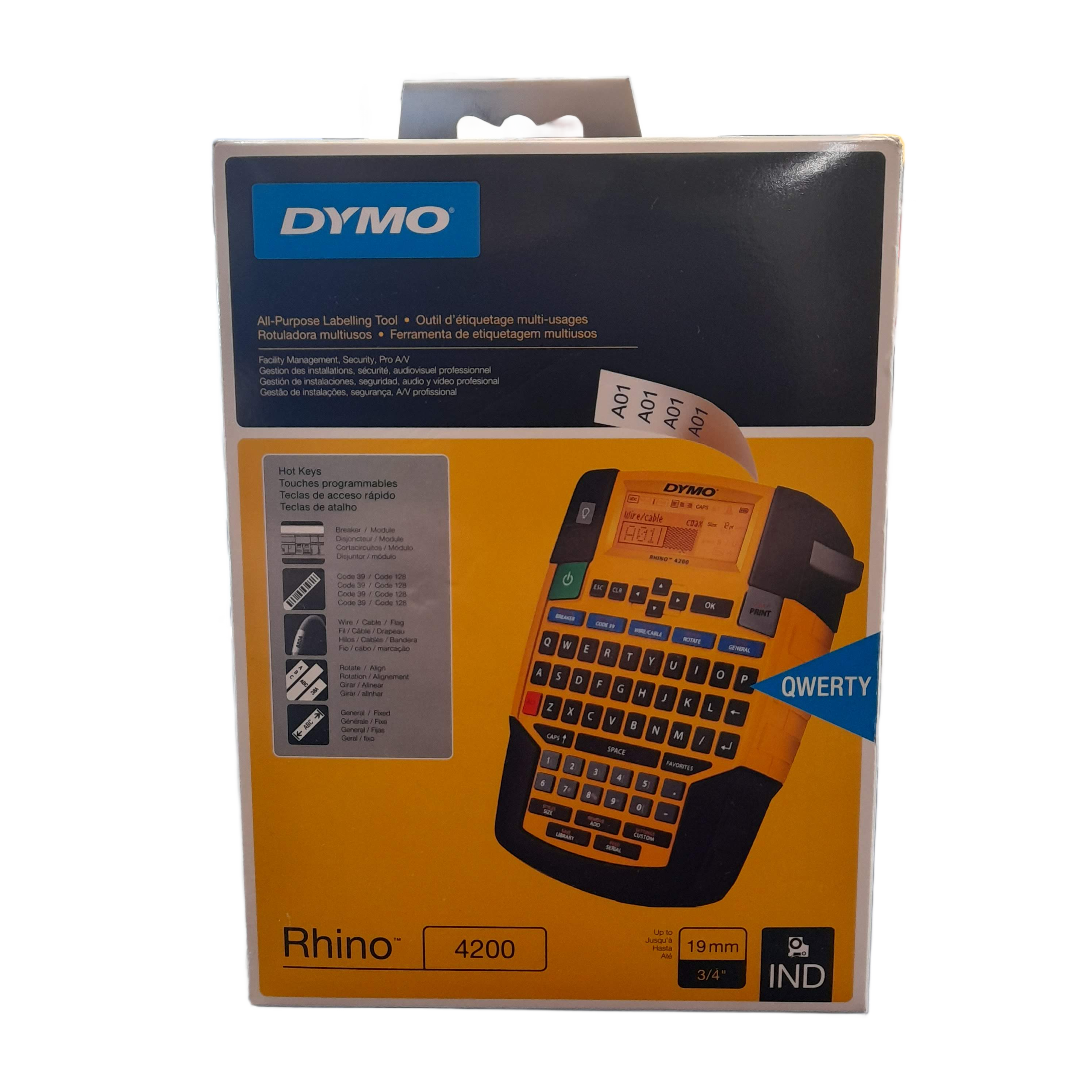 DYMO Rhino 4200 Labeller, Like NEW Condition, With Box + Cartridge (GE)