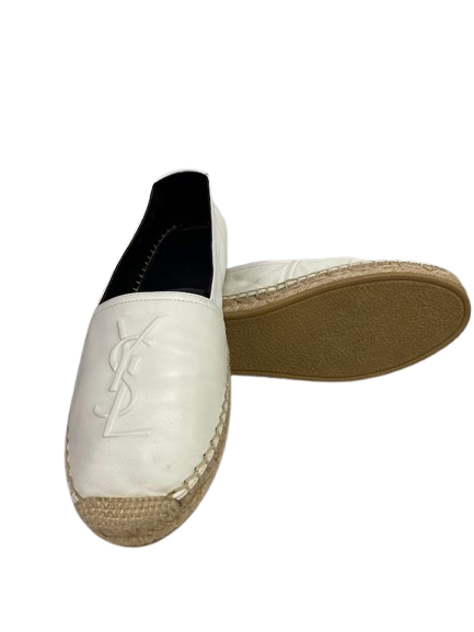 Saint Laurent Monogram Espadrille White 484890 (NG)