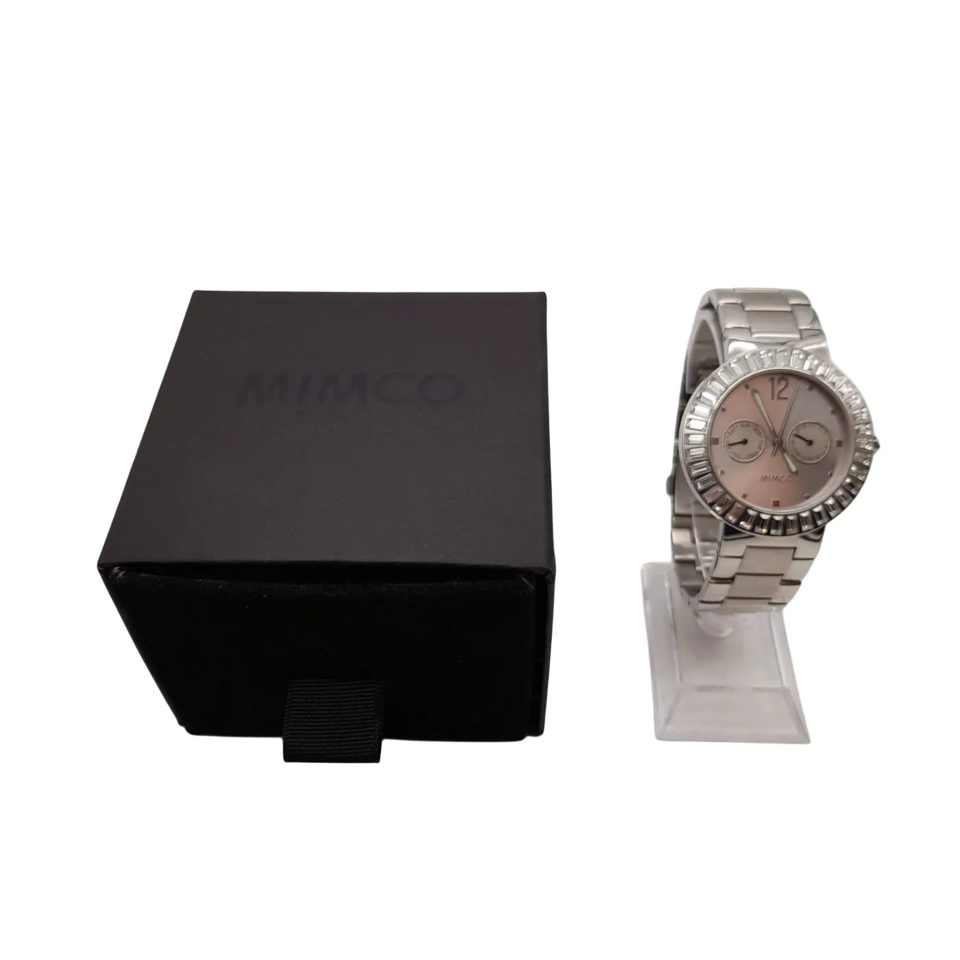 Mimco Timepeace Silver Stainless Steel Ladies Watch With Box (WL1417372)