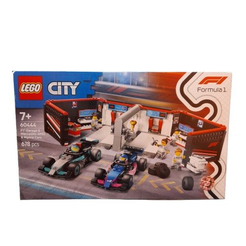 LEGO City F1 Garage & Mercedes-AMG & Alpine Cars 60444 In The Box (Like New) (LN)