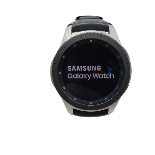 Samsung Galaxy Watch SM-R800, Silver, Acceptable Condition, Missing Button Covers, With Box, Charger + Spare Straps (WR 1376171_