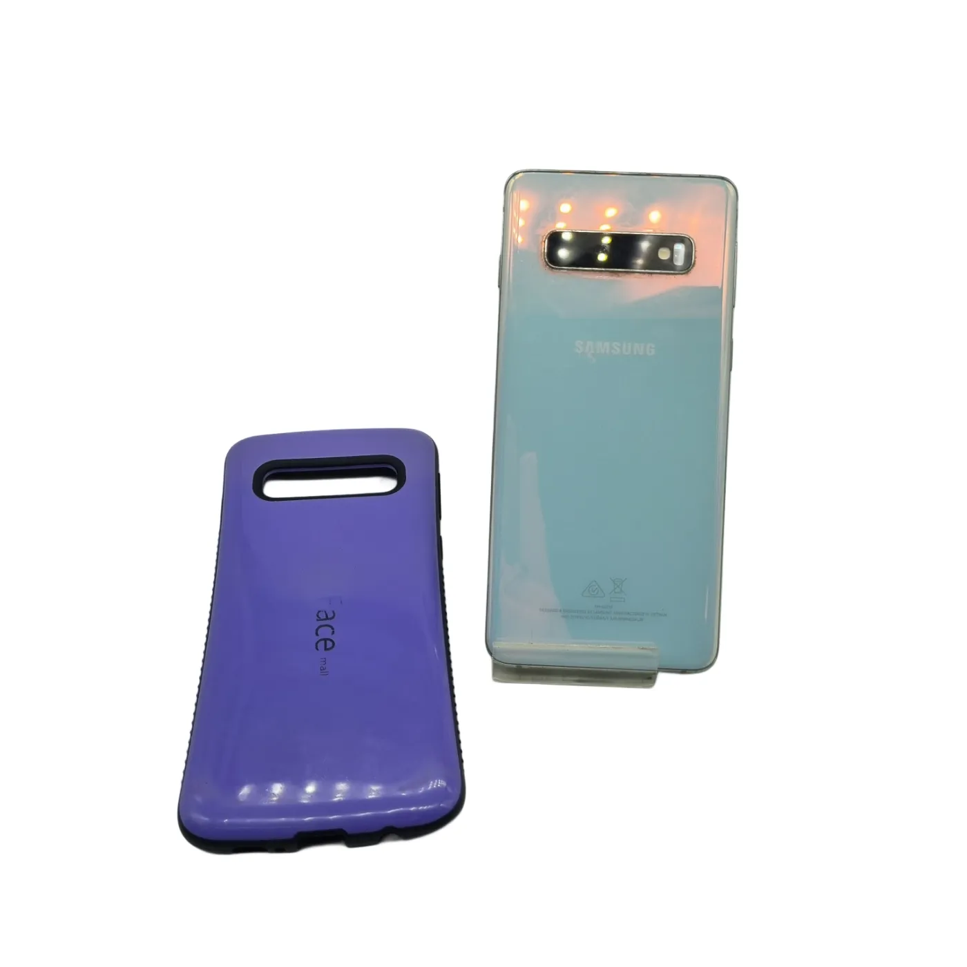*Sold As Is* Samsung Galaxy S10 128GB SM-G973F Mobile Phone + Case *Black Spot LCD Damage* – Optus Locked (WR 1349771)